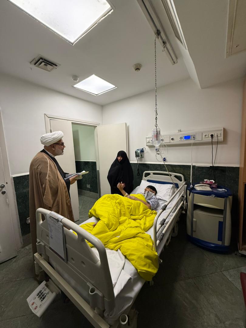 عیادت از پدران گرانقدر شهدا، بسترى شده در بیمارستان خاتم الانبیاء (ص) تهران
